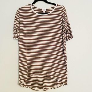 Lularoe Striped Hi-Low Tunic Irma Top - #378